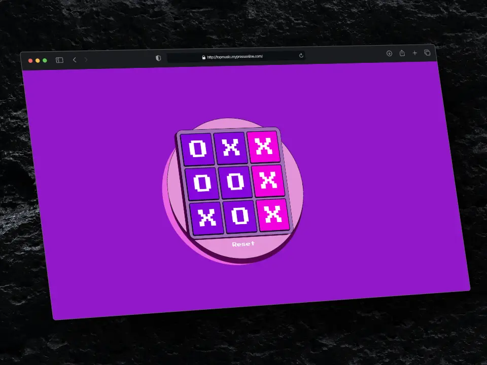 Captura de pantalla del proyecto 3 en Raya